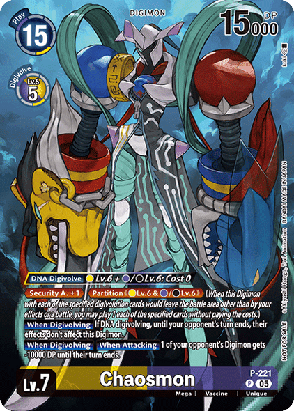 [P-221](P) Chaosmon (BT24 Box Topper) (Foil)