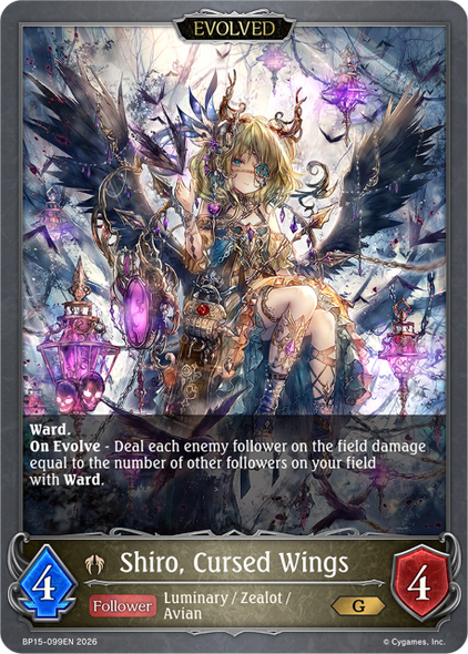 [BP15-099EN](G) Shiro, Cursed Wings (Evolved)