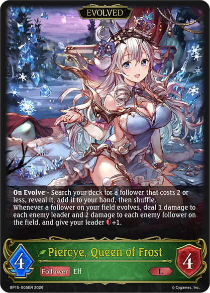 [BP15-005EN](L) Piercye, Queen of Frost (Evolved)