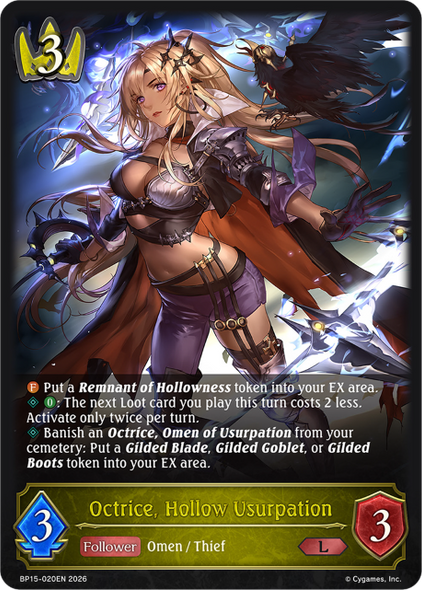 [BP15-020EN](L) Octrice, Hollow Usurpation
