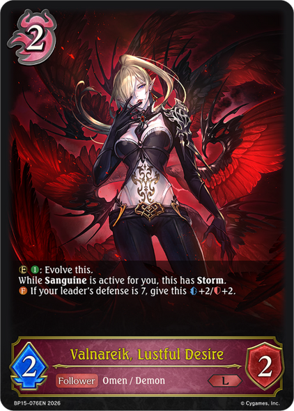 [BP15-076EN](L) Valnareik, Lustful Desire