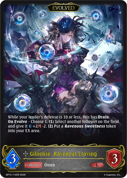 [BP15-114EN](L) Gilnelise, Ravenous Craving (Evolved)
