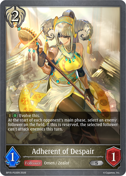 [BP15-P22EN](PS) Adherent of Despair (Premium Foil)