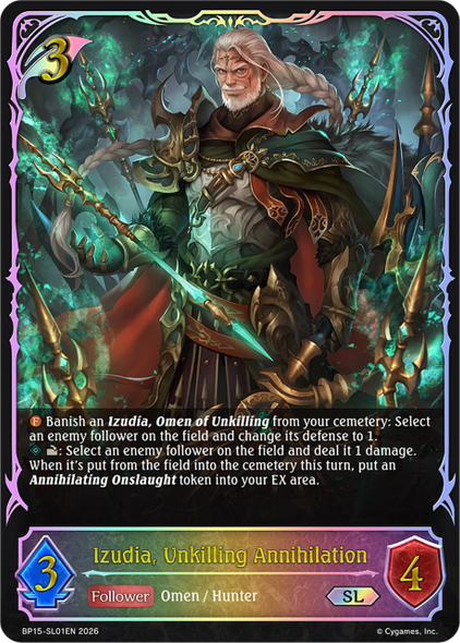 [BP15-SL01EN](SL) Izudia, Unkilling Annihilation (Super Legendary)