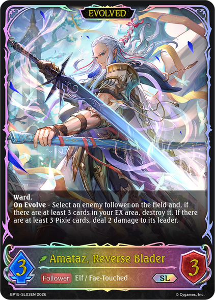 [BP15-SL03EN](SL) Amataz, Reverse Blader (Evolved) (Super Legendary)