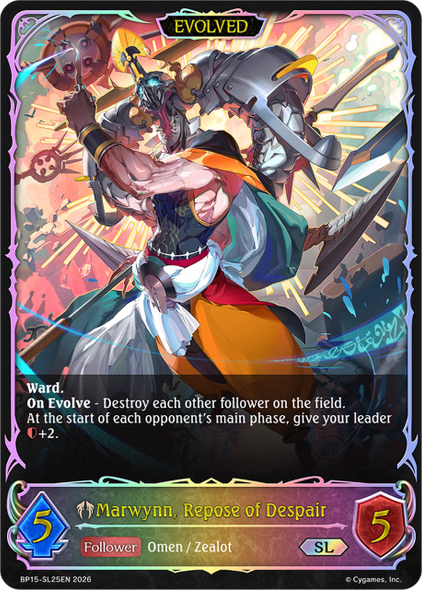 [BP15-SL25EN](SL) Marwynn, Repose of Despair (Evolved) (Super Legendary)