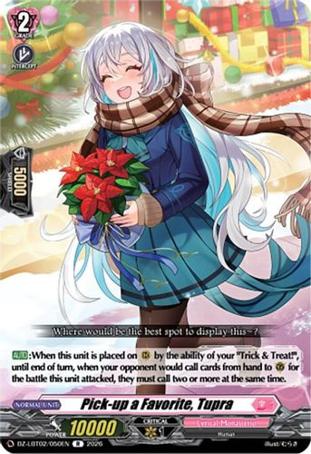 [DZ-LBT02/050EN](R) Pick-up a Favorite, Tupra