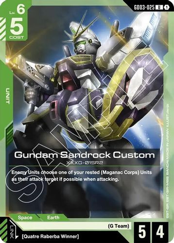 [GD03-025](U) Gundam Sandrock Custom