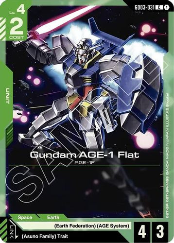 [GD03-031](C) Gundam AGE-1 Flat
