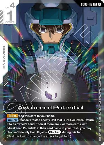 [GD03-118](R) Awakened Potential {Foil}