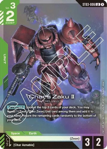 [ST03-006](LR) Char's Zaku II {Foil}