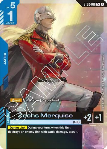 [ST02-011](C+) Zechs Merquise {Alt Art} {Foil}