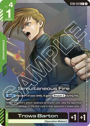 [ST02-012](C+) Simultaneous Fire {Alt Art} {Foil}