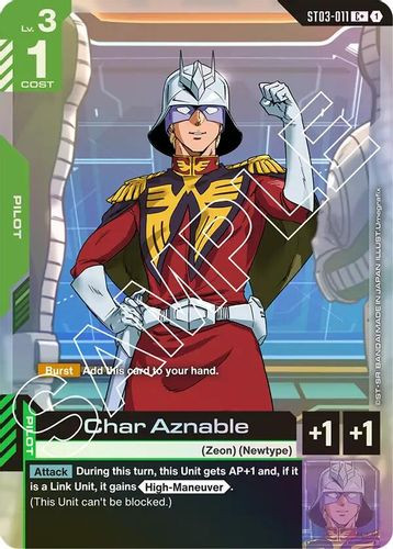 [ST03-011](C+) Char Aznable {Alt Art} {Foil}