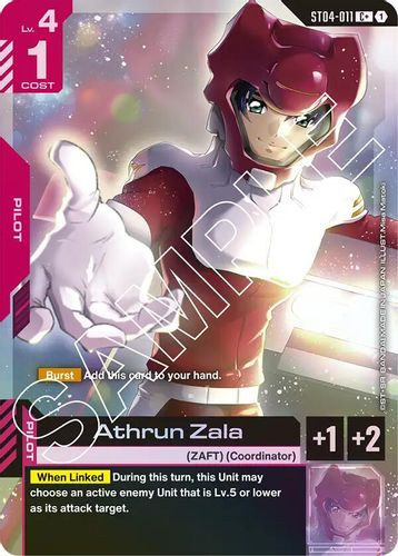 [ST04-011](C+) Athrun Zala {Alt Art} {Foil}