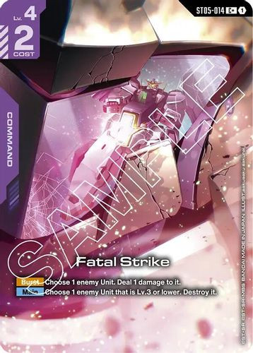 ST05-014](C+) Fatal Strike {Alt Art} {Foil} - Grand J Games