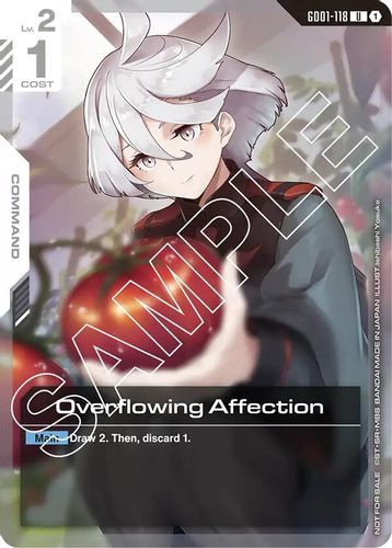 [GD01-118](UC) Overflowing Affection {Newtype Challenge 2025 Mission 1} {Foil}