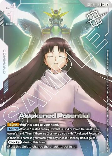[GD03-118](R+) Awakened Potential {Store Tournament Winner Pack 03} {Foil}