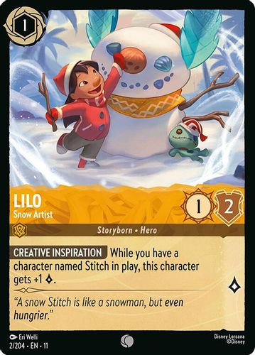 [LOR11-002/204](C) Lilo - Snow Artist