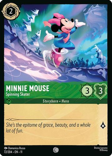 [LOR11-072/204](C) Minnie Mouse - Spinning Skater (Foil)