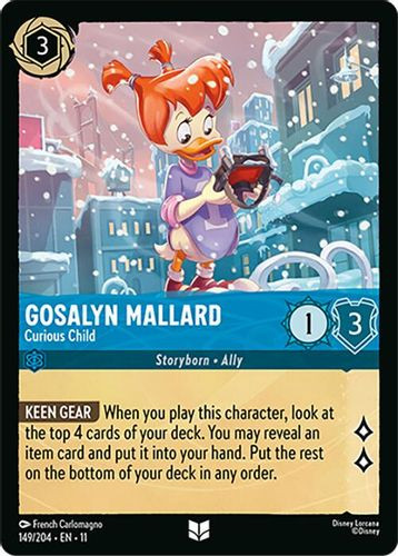 [LOR11-149/204](U) Gosalyn Mallard - Curious Child (Foil)