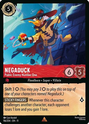 [LOR11-116/204](R) Negaduck - Public Enemy Number One (Foil)