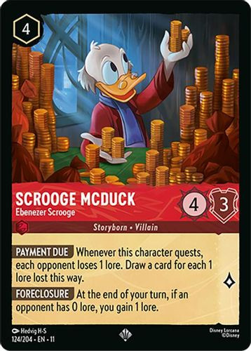 [LOR11-124/204](SR) Scrooge McDuck - Ebenezer Scrooge (Foil)