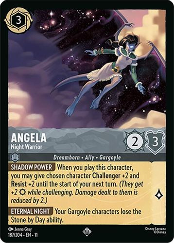 [LOR11-187/204](SR) Angela - Night Warrior (Foil)
