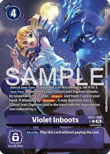 [EX11-068](R) Violet Inboots (1 Star Alternate Art) (Foil)