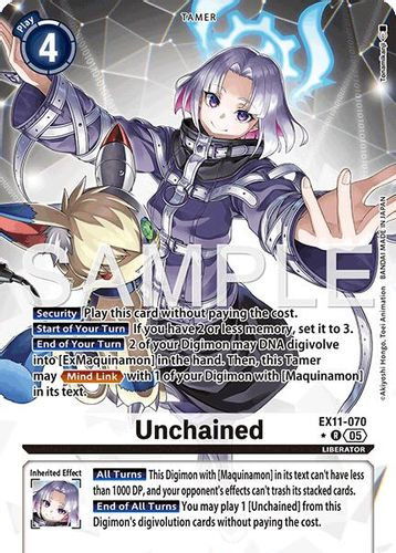 [EX11-070](R) Unchained (1 Star Alternate Art) (Foil)