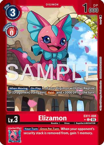 [EX11-008](C) Elizamon (1 Star Color Frame) (Foil)