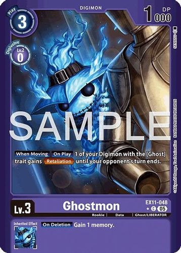 [EX11-048](C) Ghostmon (1 Star Color Frame) (Foil)