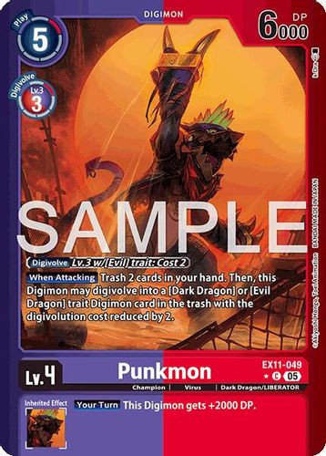 [EX11-049](C) Punkmon (1 Star Color Frame) (Foil)