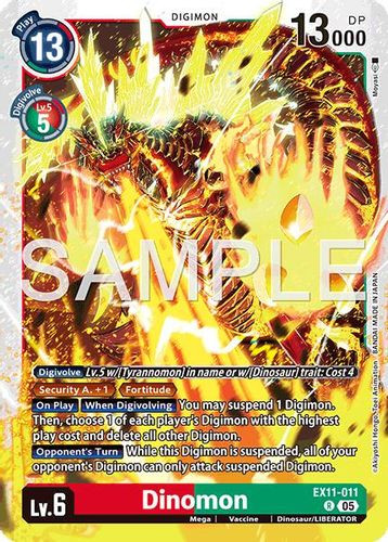 [EX11-011](R) Dinomon (Foil)
