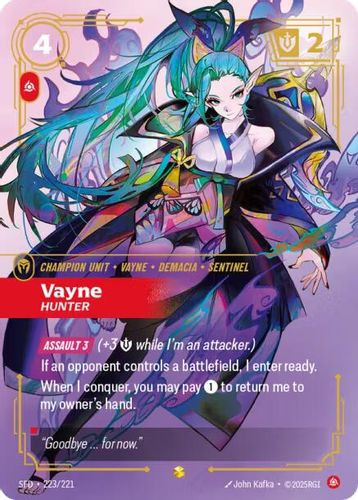 |RB02|[SFD-223/221](SC) Vayne - Hunter {Foil}