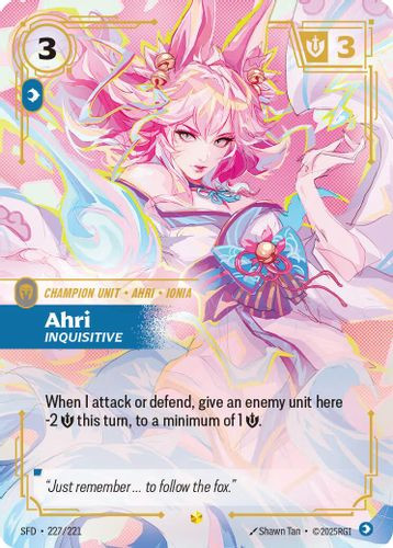 |RB02|[SFD-227/221](SC) Ahri - Inquisitive {Foil}