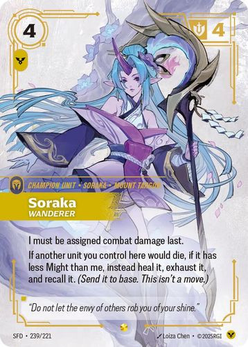 |RB02|[SFD-239/221](SC) Soraka - Wanderer {Foil}