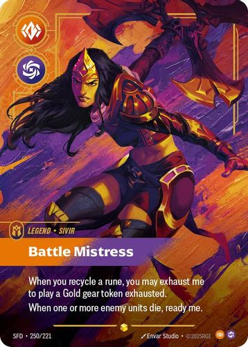 |RB02|[SFD-250/221](SC) Sivir - Battle Mistress {Foil}