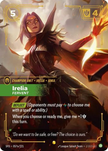 |RB02|[SFD-057a/221](AA) Irelia - Fervent {Alt Art} {Foil}