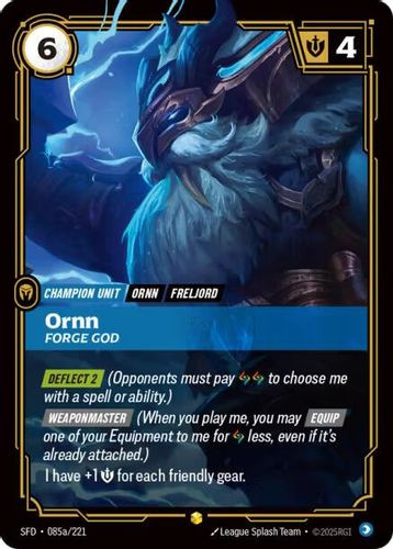 |RB02|[SFD-085a/221](AA) Ornn - Forge God {Alt Art} {Foil}