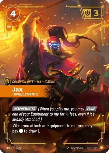 |RB02|[SFD-119/221](E) Jax - Unrelenting {Foil}