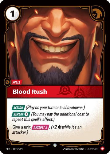 |RB02|[SFD-003/221](C) Blood Rush {Foil}