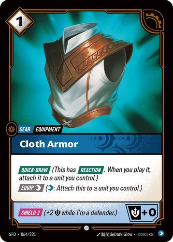 |RB02|[SFD-064/221](C) Cloth Armor {Foil}