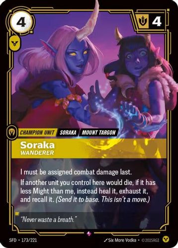|RB02|[SFD-173/221](R) Soraka - Wanderer {Foil}