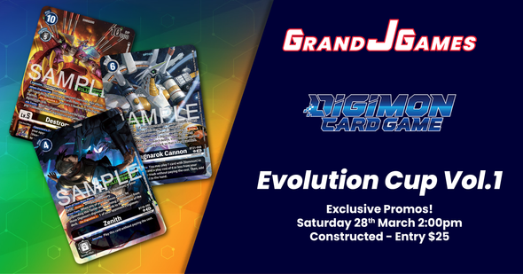 Digimon: Evolution Cup 2026 Vol.1 (2:00pm Saturday 28th Mar)