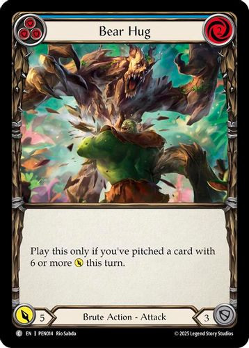 [FAB19 1st][PEN-014](C) Bear Hug (Blue)