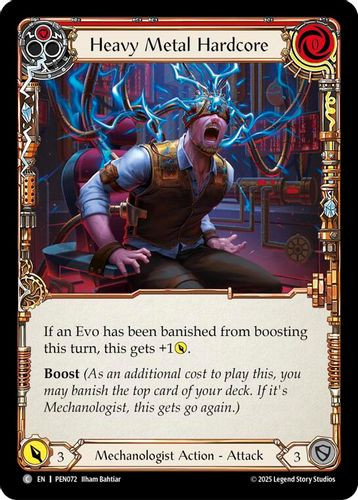 [FAB19 1st][PEN-072](C) Heavy Metal Hardcore (Red)