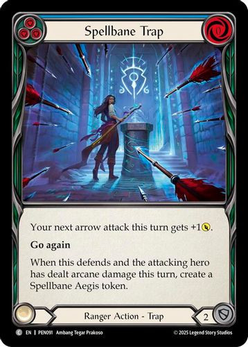[FAB19 1st][PEN-091](C) Spellbane Trap (Blue)