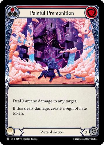 [FAB19 1st][PEN-114](C) Painful Premonition (Red)