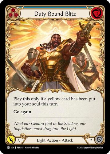 [FAB19 1st][PEN-185](C) Duty Bound Blitz (Blue)